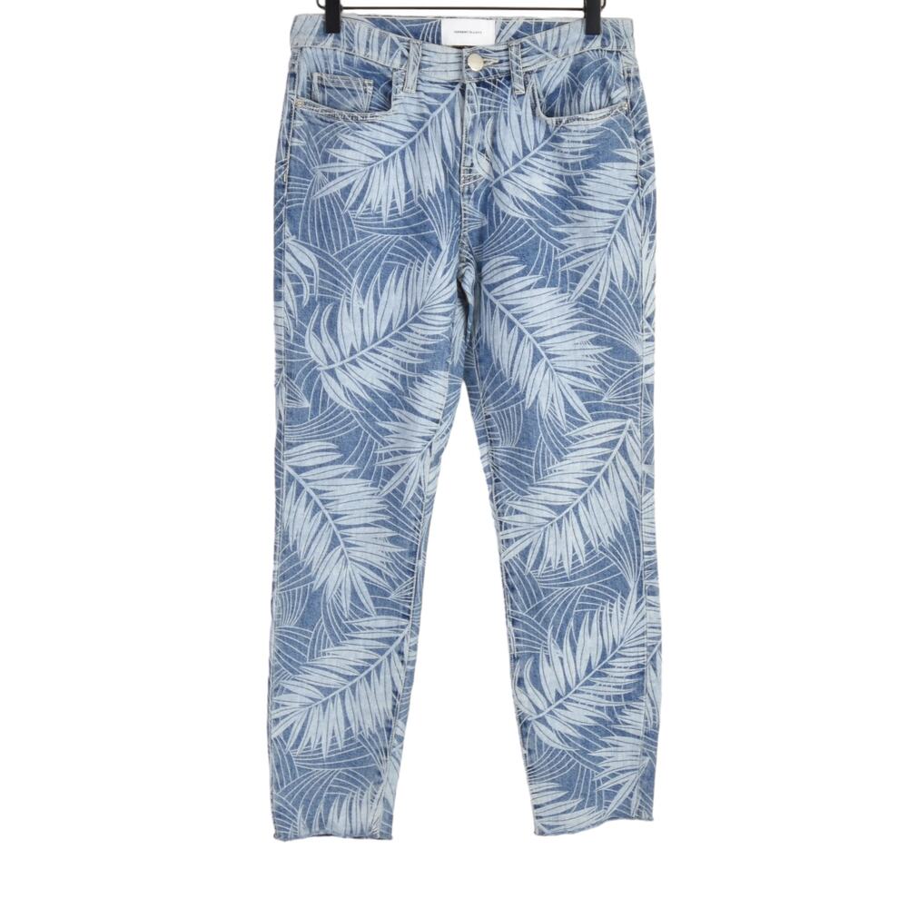 Current Elliott The Stiletto Palm Leaf Print Jeans, size 26